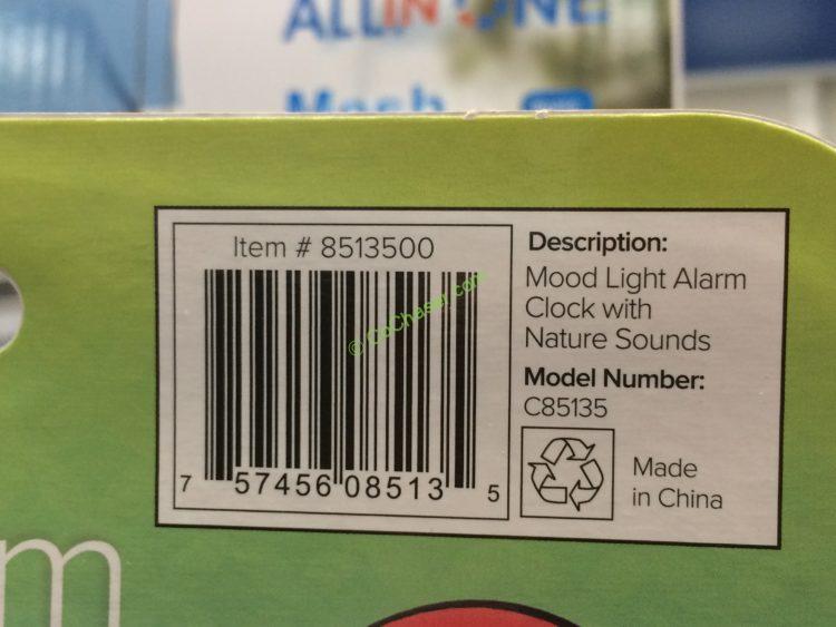 Costco8513500LaCrosseMoodLightColorLCDAlarmClockbar