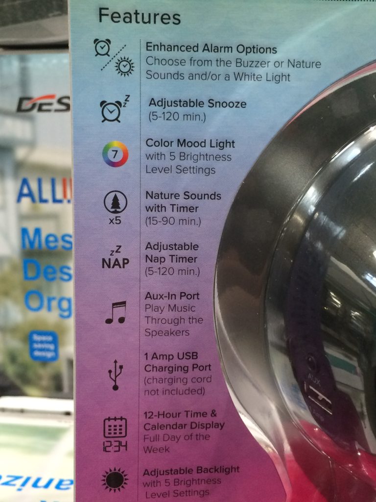 Costco8513500LaCrosseMoodLightColorLCDAlarmClockinf
