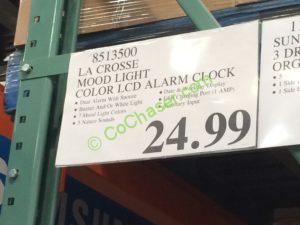 Costco-8513500-La-Crosse-Mood-Light-Color-LCD-Alarm-Clock-tag