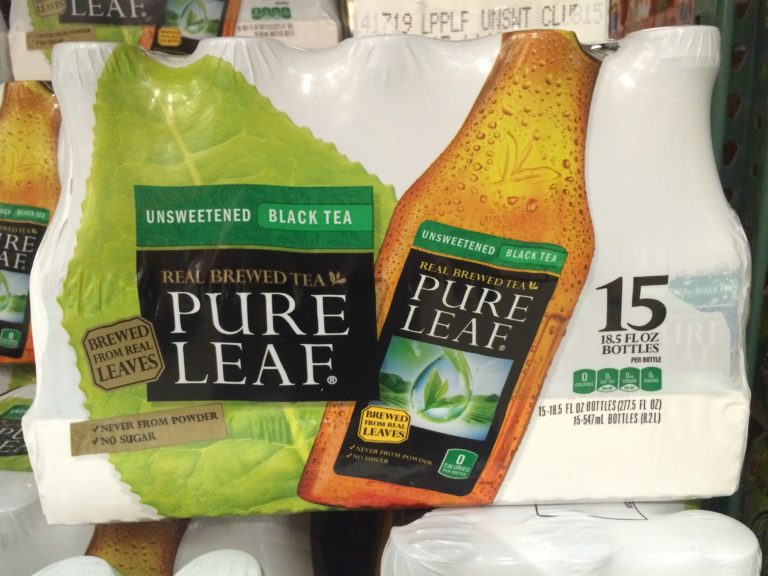 Pure Leaf Unsweetened Black Tea 15/18.5 Ounce Bottles CostcoChaser