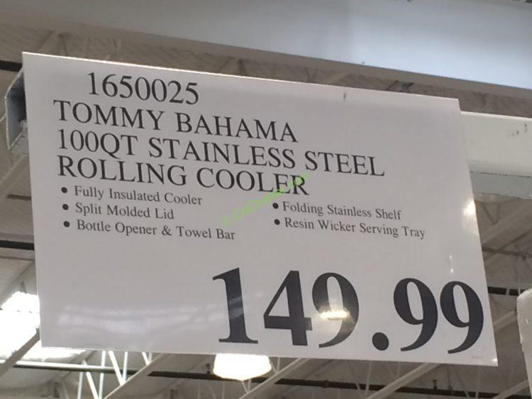 costco-1650025-tommy-bahama-100qt-stainless-steel-rolling-cooler-tag