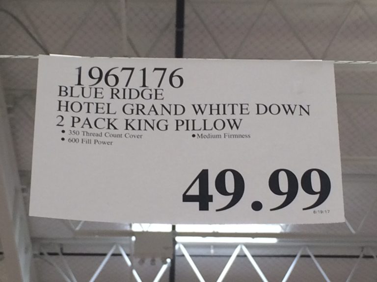 Hotel Grand White Down Pillow, Jumbo or King CostcoChaser