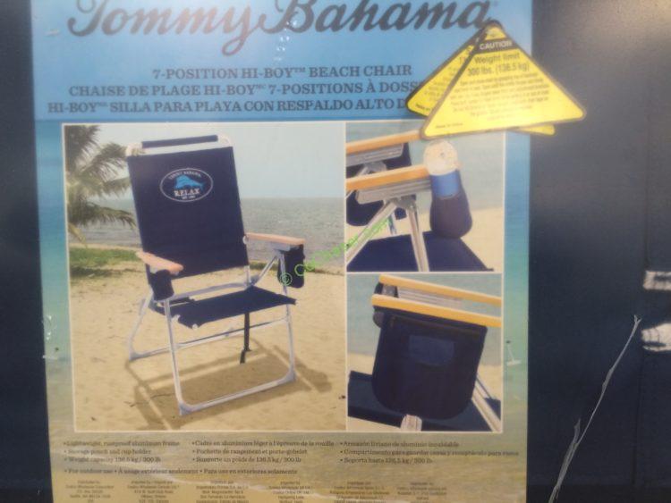 tommy bahama high boy beach chair costco