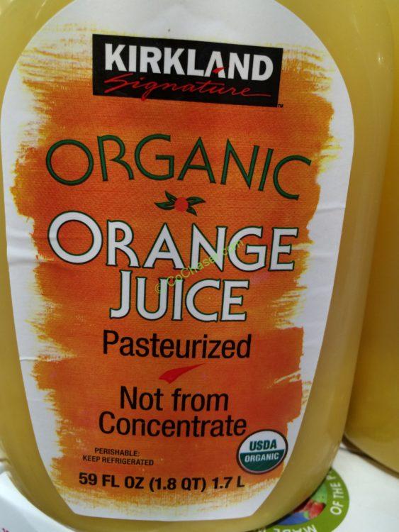 Kirkland Signature Organic Orange Juice 2/59 Ounce Bottles CostcoChaser