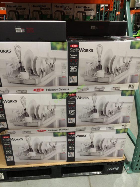 Costco1103114OXOFoldawayDishRackall CostcoChaser