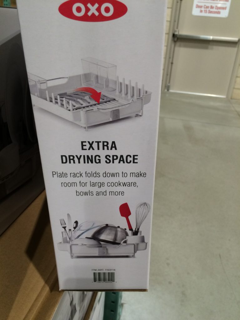 Costco1103114OXOFoldawayDishRackspec1 CostcoChaser