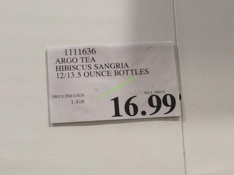 Argo Tea Hibiscus Sangria 12/13.5 Ounce Bottle CostcoChaser