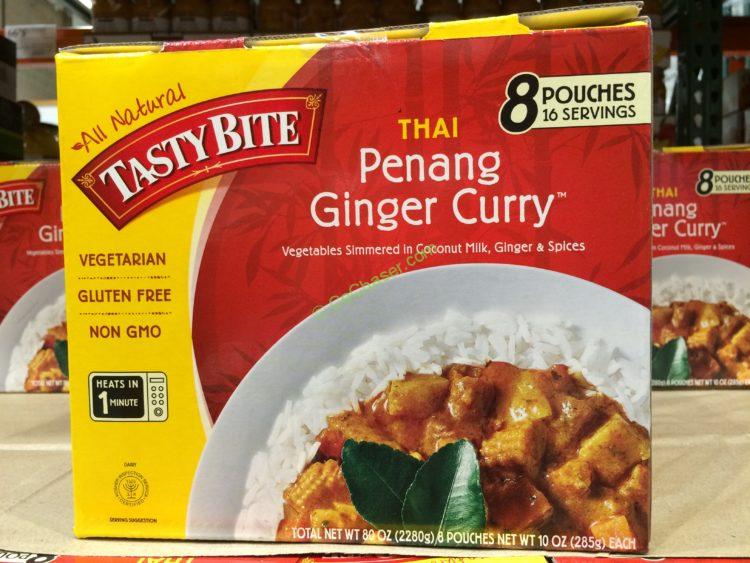 Tasty Bite Thai Penang Ginger Curry 8/10 Ounce Pouches