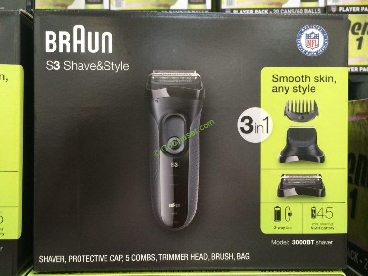 Braun Series 3 3-in-1 Electric Shaver Model#3000BT