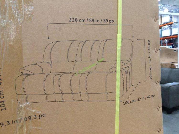 Costco4560014 LeatherPowerRecliningSofasize1 CostcoChaser