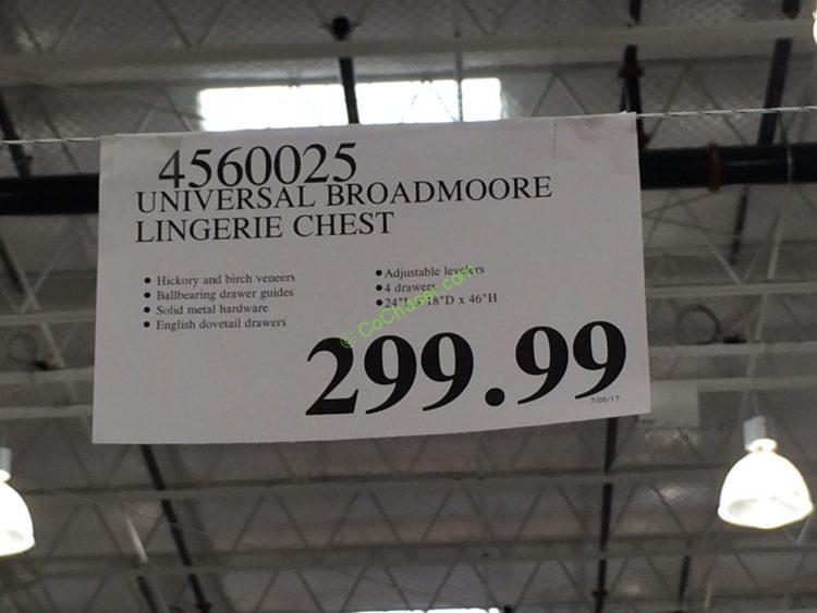 Costco-4560025-Universal-Broadmoore-Lingerie-Chest -tag