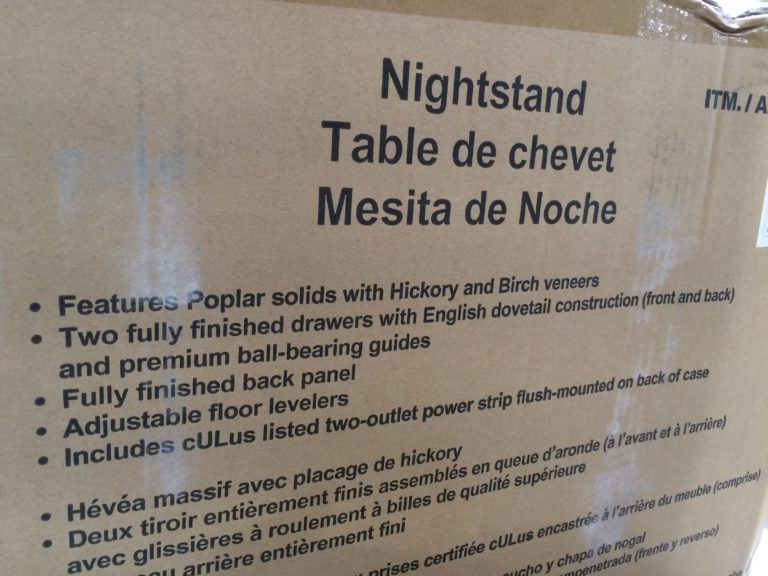 Universal Broadmoore Nightstand CostcoChaser