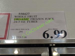 Costco-558427-Whole-Fruit-Organic-Frozen-Juice-tag