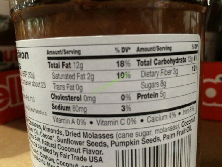 Costco616407LARANutsSeedChocCoconutButterchart CostcoChaser