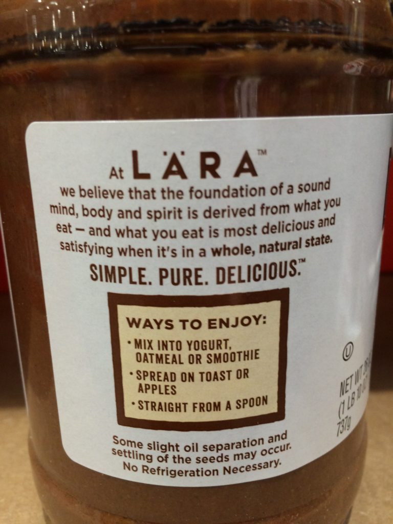 Costco616407LARANutsSeedChocCoconutButterinf CostcoChaser