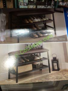 Costco-708651-Organize-It-All-Metal-Shoe-Rack-with-Cushion-use