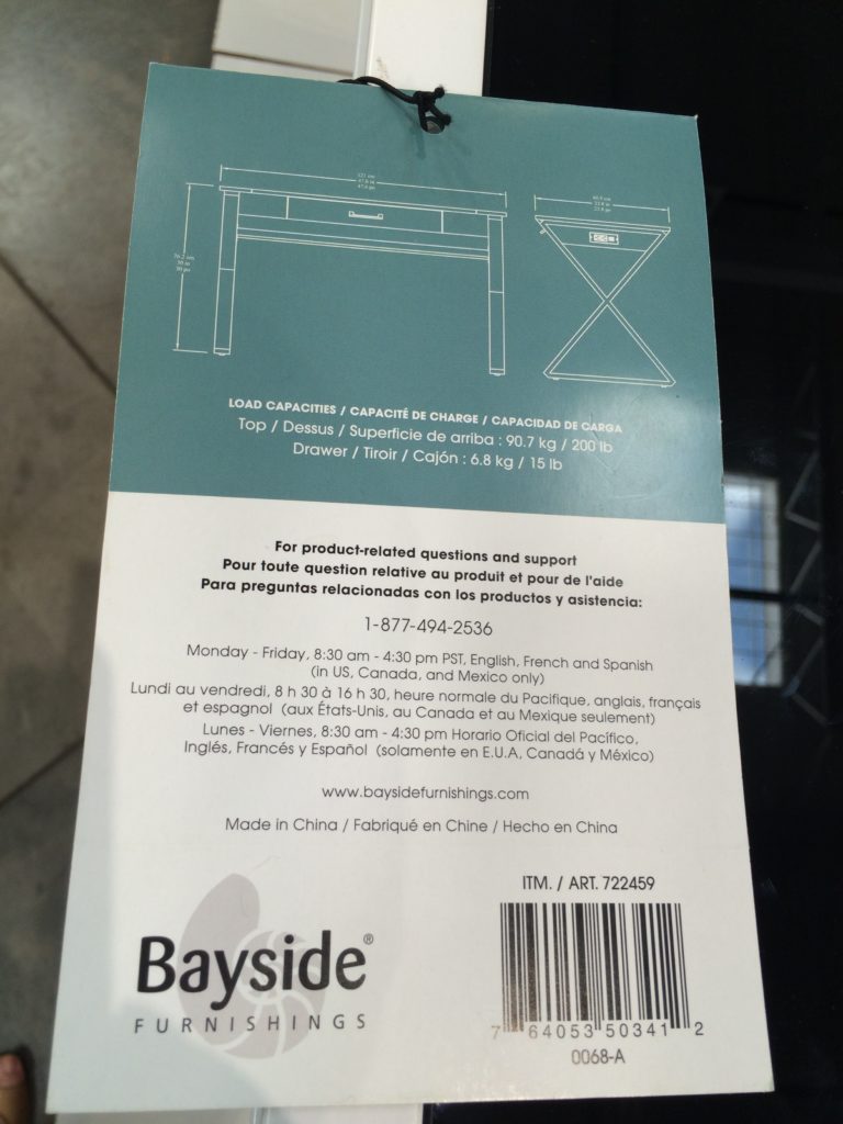 Costco722459BaysideFurnishingsWhiteWoodDeskinf CostcoChaser