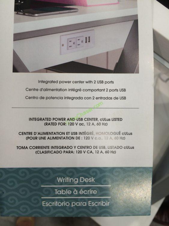 Costco722459BaysideFurnishingsWhiteWoodDeskspec CostcoChaser