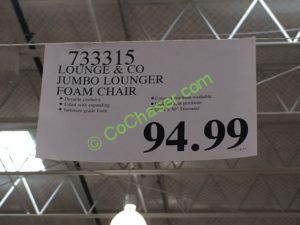 Lounge & CO Jumbo Lounger Foam Chair – CostcoChaser