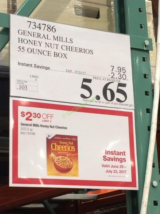 Costco734786GeneralMillsHoneyNutCheeriostag CostcoChaser