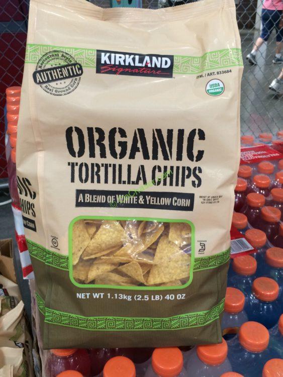 Kirkland Signature Organic Tortilla Chips 40 Ounce Bag