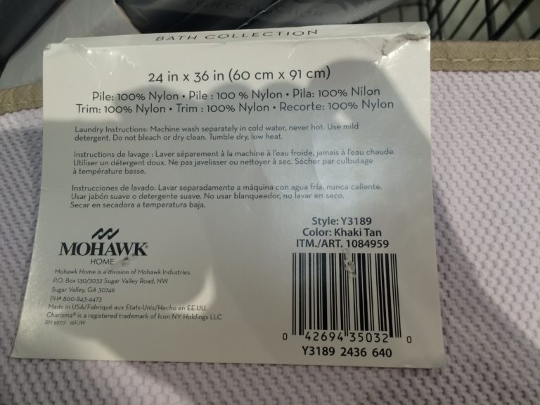 Charisma Bath Mat 24” x 36” CostcoChaser