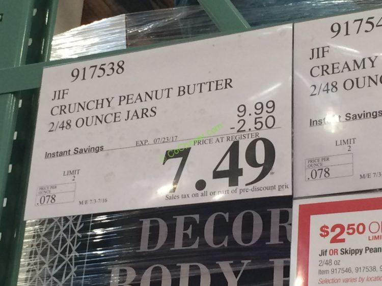 Costco917538JifCrunchyPeanutButtertag CostcoChaser
