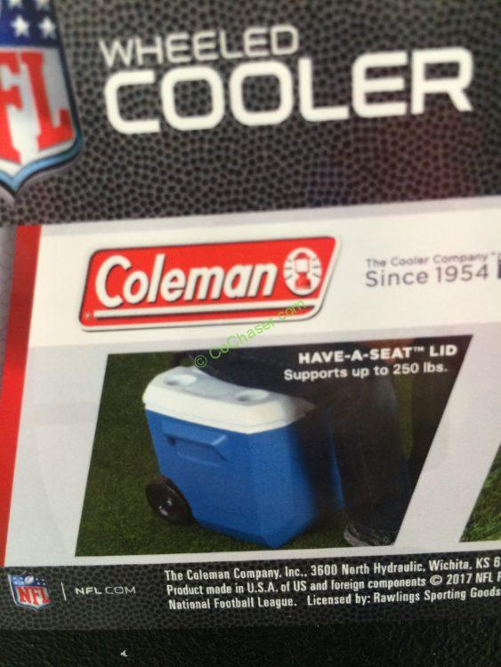 Costco969460Coleman60QuartRollingCoolerDetroitLionsname