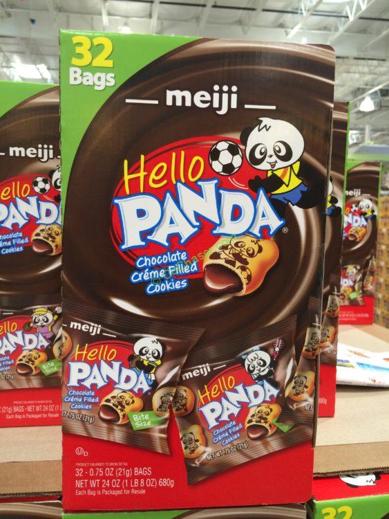 Meiji Hello Panda Choc Cookie Vend Pack 32 Count Box