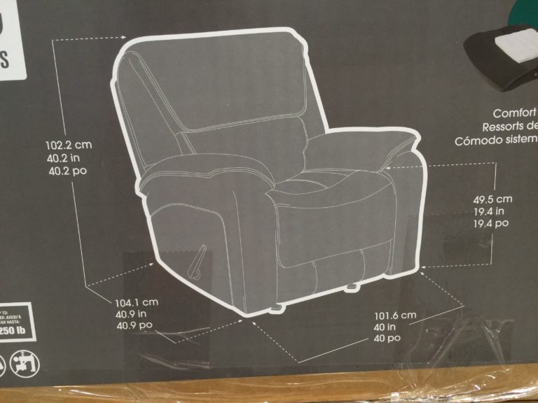 Costco1041164TrueInnovationsFabricReclinersize CostcoChaser