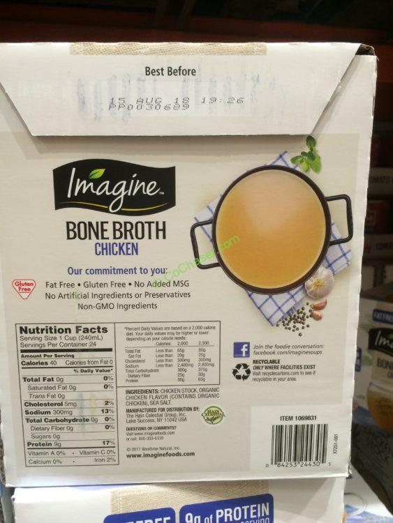Imagine Chicken Bone Broth 6/32 Ounce Containers CostcoChaser