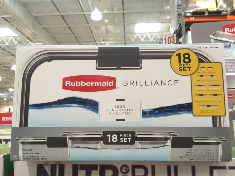 Costco1103099RubbermaidBrilliance18PCFoodStorageSetname