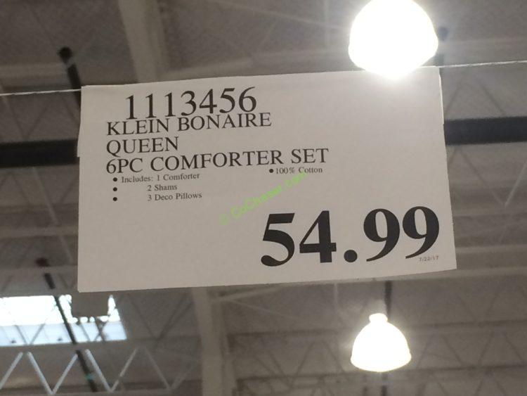 Costco-1113456-Klein-Bonaire-6PC-Comforter Set-Queen-tag