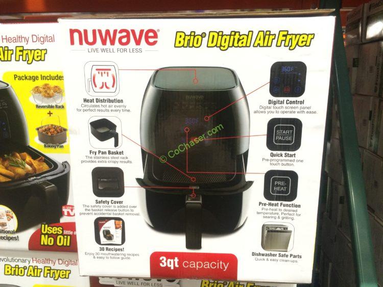 Costco1115981BRIO3QTDigitalAirFryersback CostcoChaser