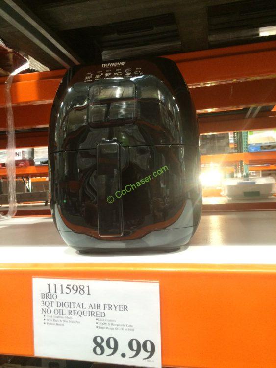 Nuwave Brio 3 Qt Digital Air Fryers No Oil Required Model 360002 Costcochaser