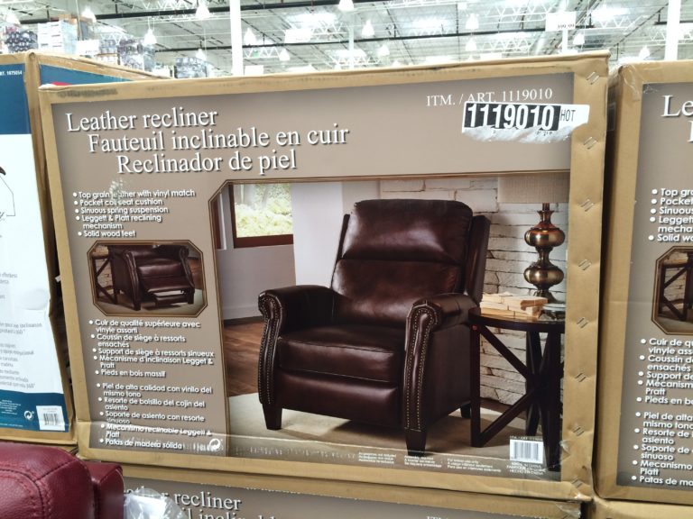 Costco1119010SynergyHomeLeatherReclinerbox CostcoChaser