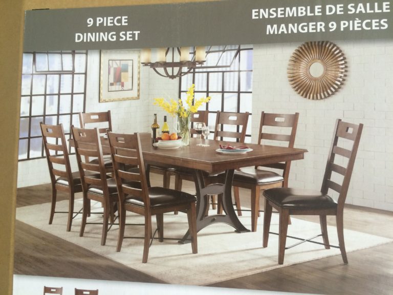 Costco1119052IMAGIOHomeFurniture9PCDiningSetwithCastIronBase
