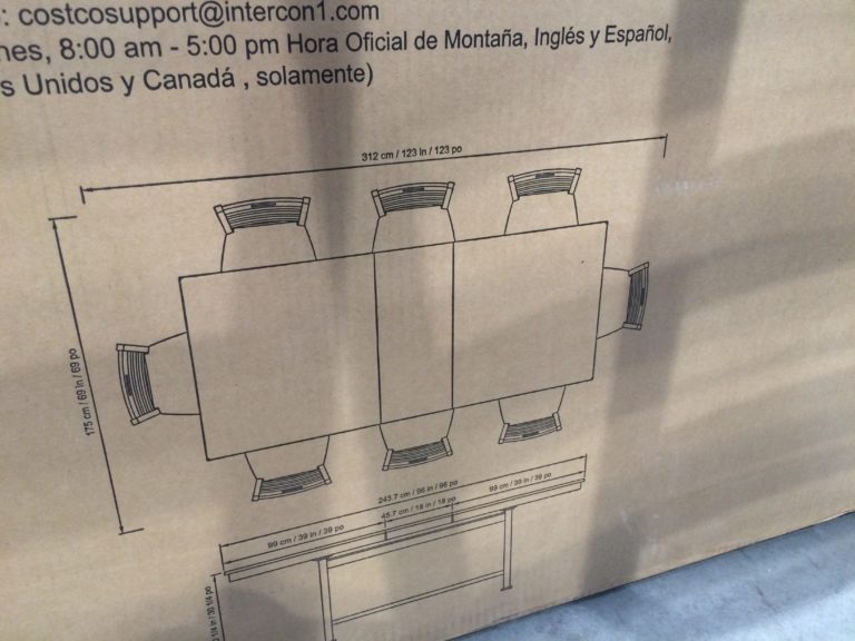 Costco1119052IMAGIOHomeFurniture9PCDiningSetwithCastIronBase