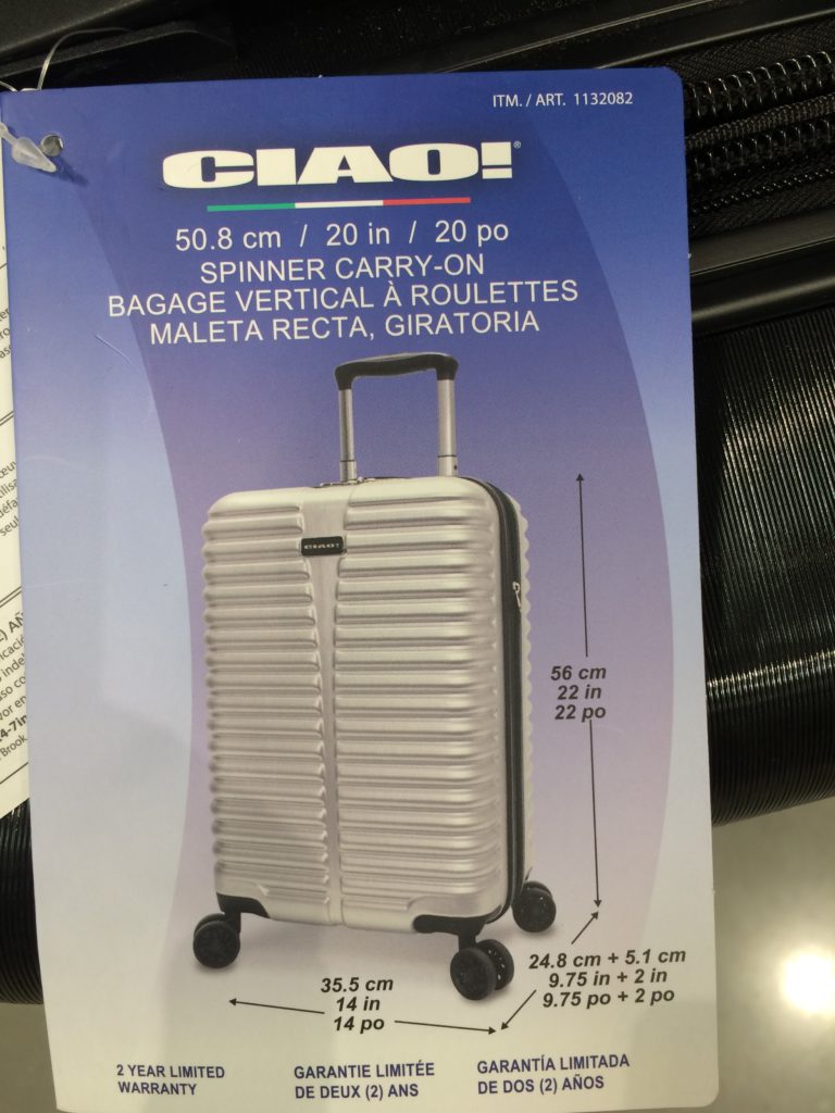 Costco1132082CIAO20HardsideCarryOnbox CostcoChaser