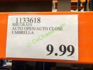 Costco-1133618-Shedrain-Auto-OpenAuto-Close-Umbrella-tag