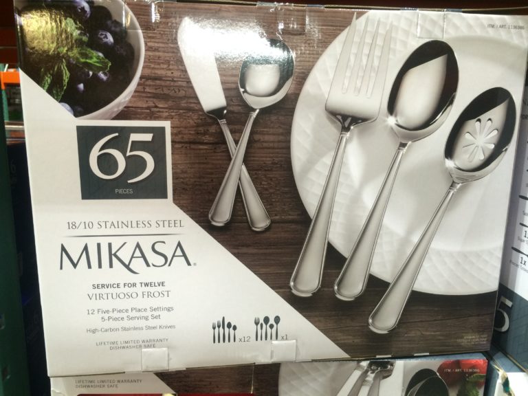 Costco1136386Mikasa65PCFlatwareSet1810StainlessSteelspec
