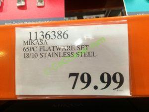 Costco-1136386-Mikasa-65PC-Flatware-Set-1810-Stainless-Steel-tag