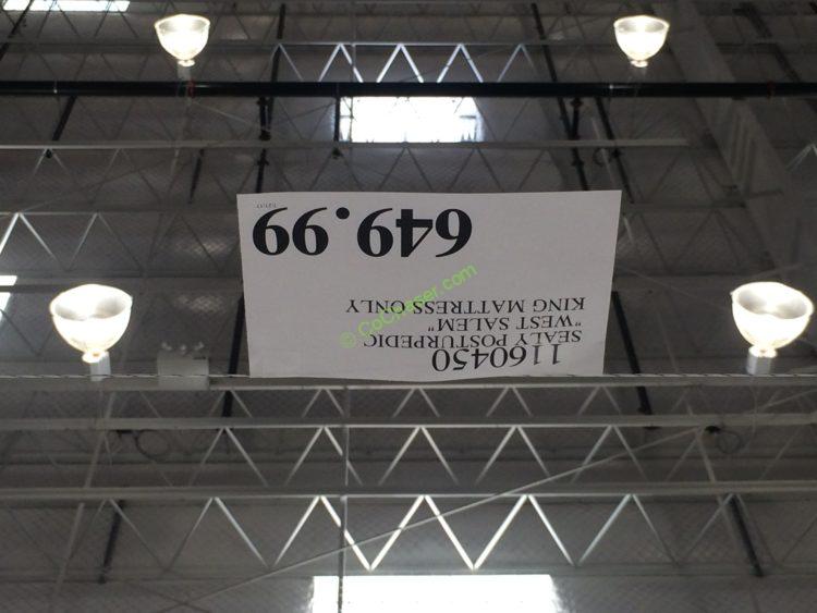Costco11604491160450SealyPosturepedic WestSalemMattresstag