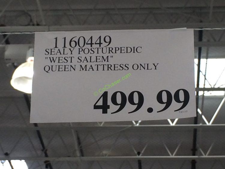 Costco11604491160450SealyPosturepedic WestSalemMattresstag1