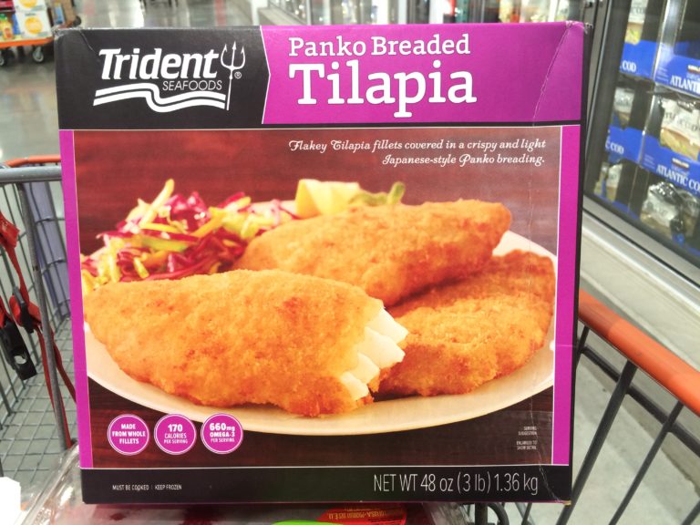 Trident Seafoods Panko Breaded Tilapia 3 Pound Box CostcoChaser