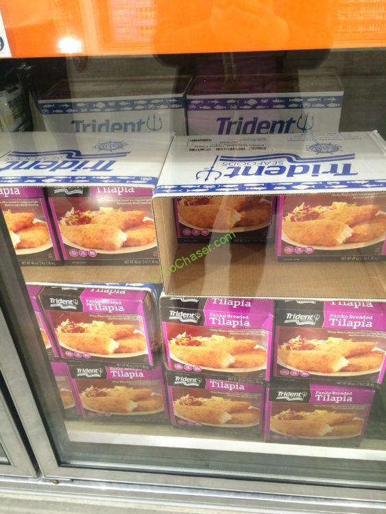 Trident Seafoods Panko Breaded Tilapia 3 Pound Box CostcoChaser