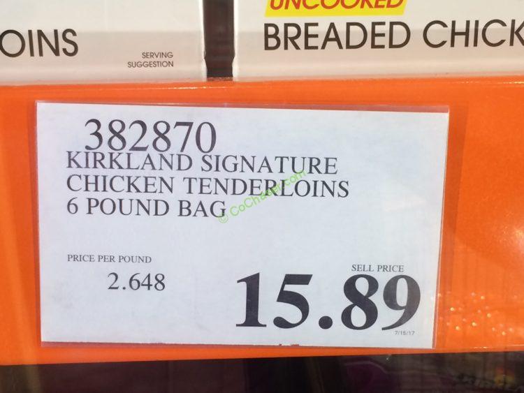 Kirkland Signature Chicken Tenderloins 6 Pound Bag CostcoChaser
