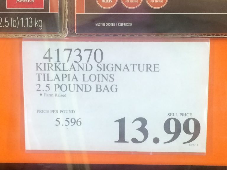 Costco 417370 Kirkland Signature Tilapia Loins Chart vrogue.co