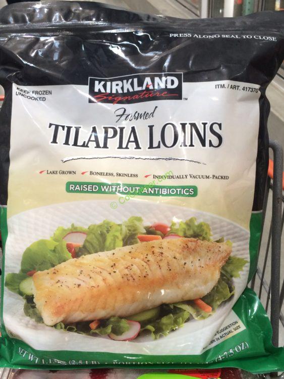 Kirkland Signature Tilapia Loins 2.5 Pound Bag
