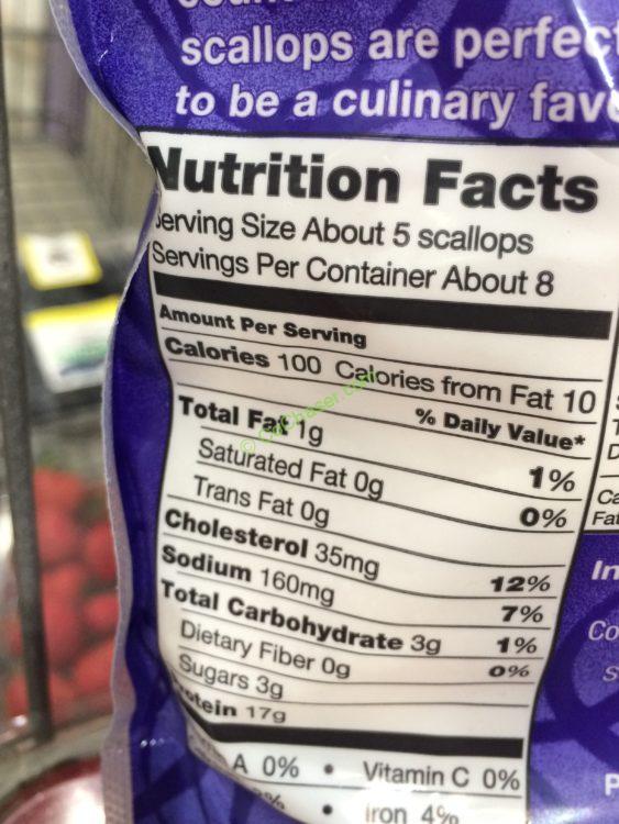 Kirkland Signature Raw Sea Scallops 2 Pounds Bag CostcoChaser